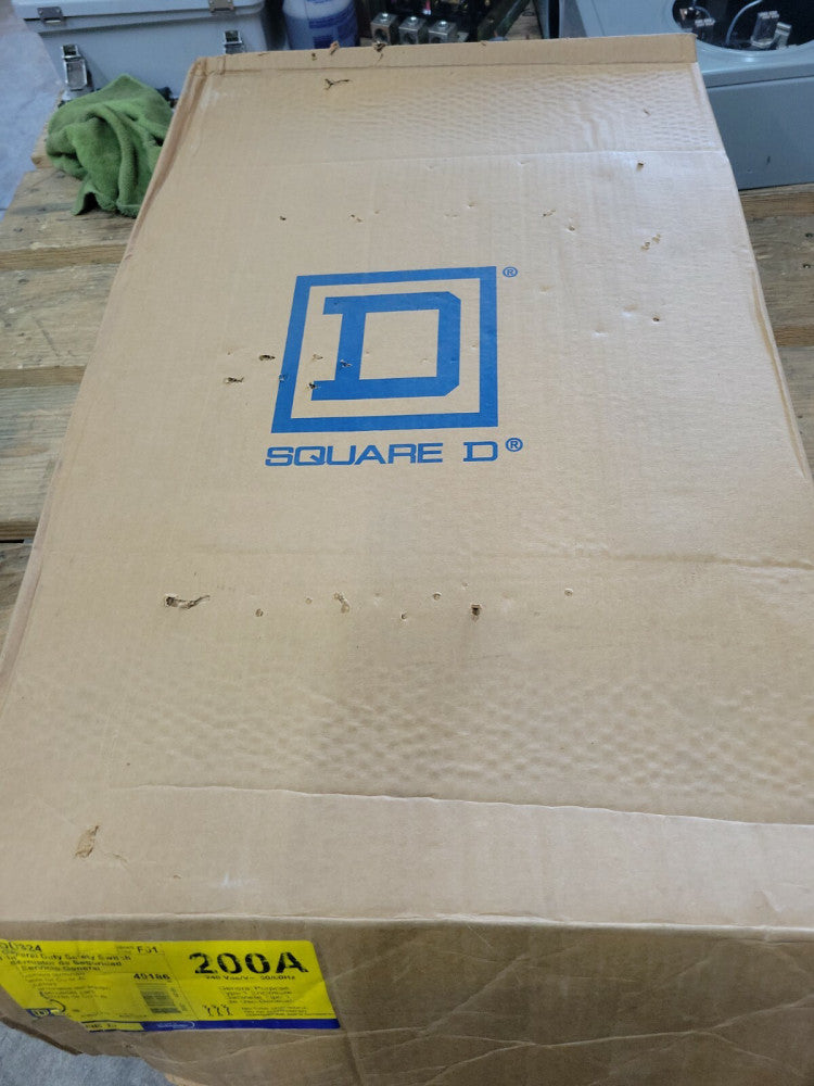 NOS Square D 200 Amp Disconnect DU324 200 Amp 240 V Type 1