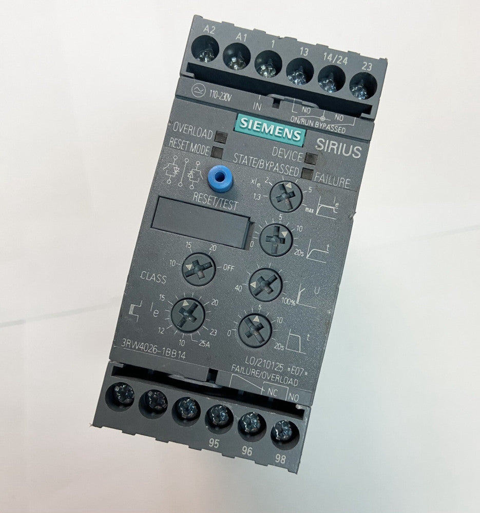 UNUSED Siemens 3RW4026-1BB04 SIRIUS SOFT STARTER 11 kW/400 V, 40 °C 200-480 V