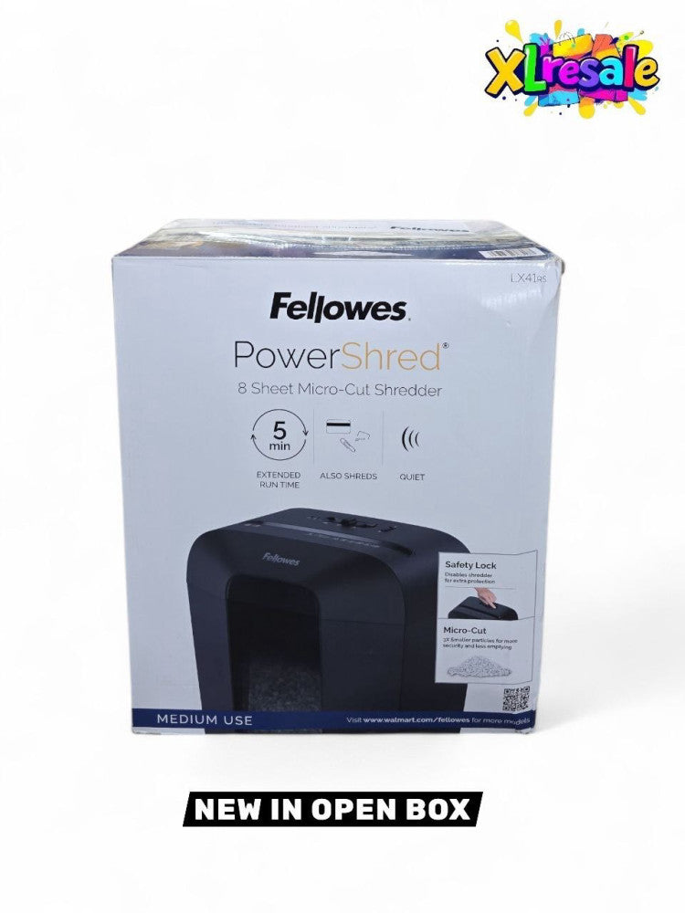 Fellowes 8 Sheet PowerShred LX41 RS Micro-Cut Shredder / Free shipping