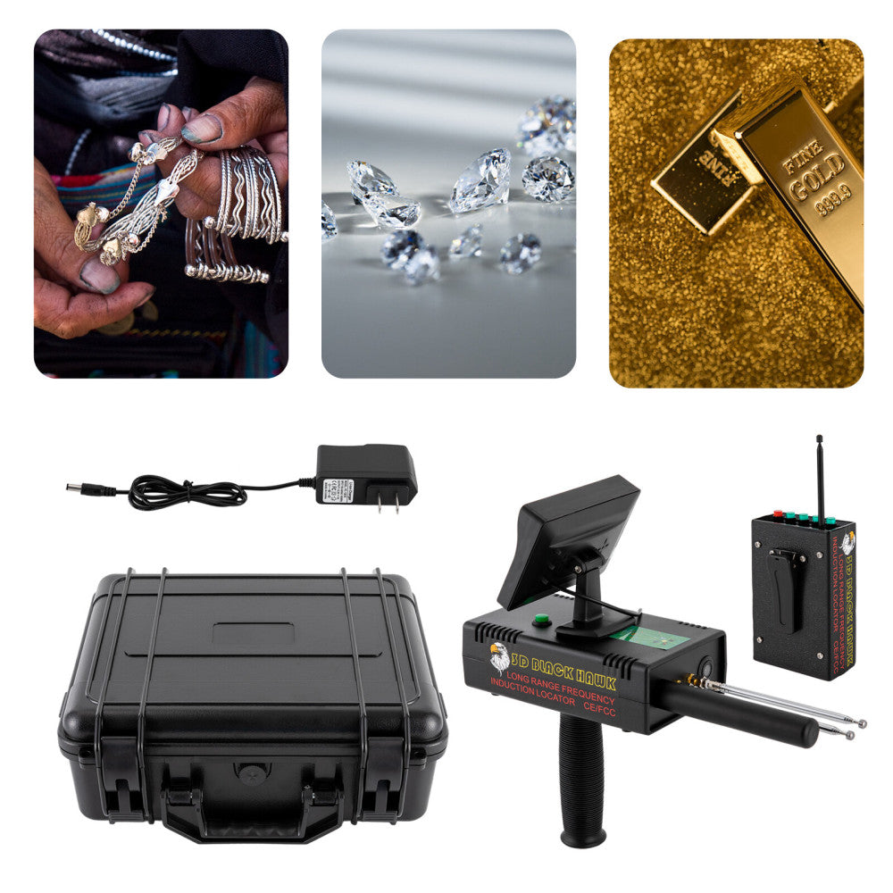 1200M LED Long Range Metal Gold Diamond Detector Finder Treasure Hunter Digger