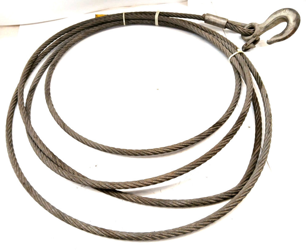 WIRE ROPE SLING WITH SWAGED SLEEVE 29 FEET LONG 5/8" DIA