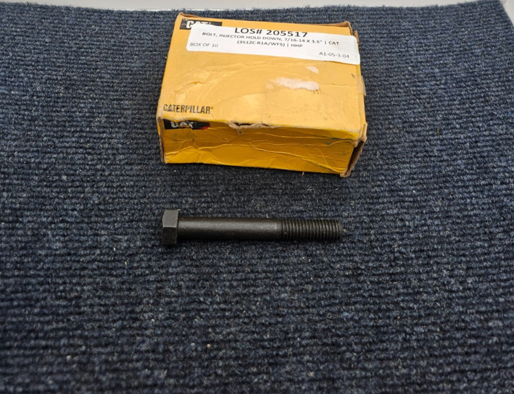 (QTY 10) CAT 7F-8698 Cap screw, 7/16-14" x 3.5" Bolt