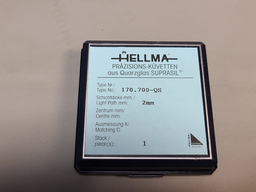 HELLMA LIGHT PATH FLOW THROUGH CELL QS 0.200