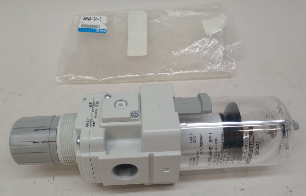 SMC AW40-04-B Filter Regulator 1/2" Port