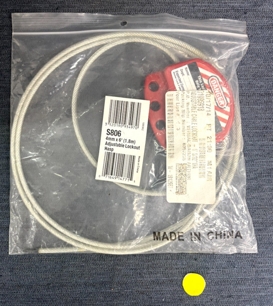 MSC 6' ADJUSTABLE CABLE LOCKOUT S806