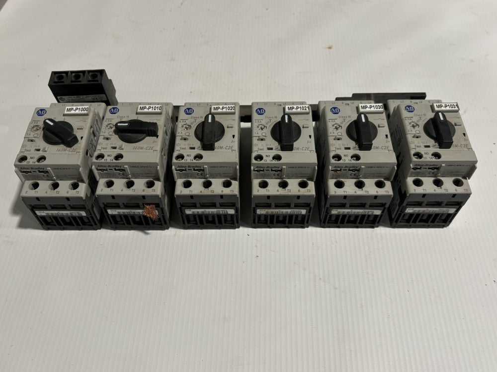 Allen Bradley 140M-C2E-B25 2.5 A Circuit Breaker Motor Starter x6