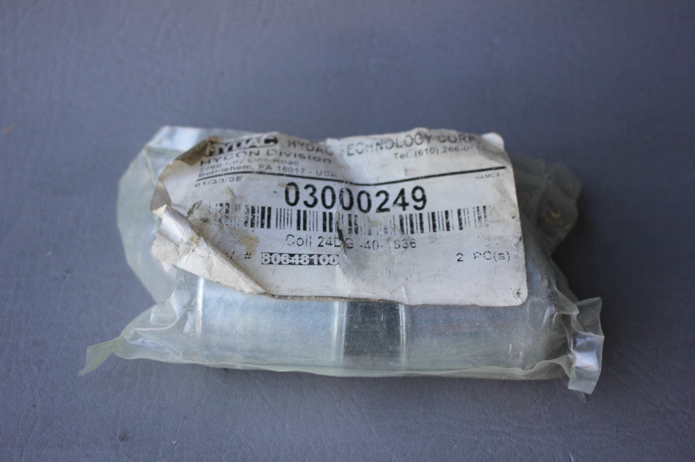 2PCS OF HYDAC SOLENOID COIL 03000249 MODEL: 24DG-40-1836