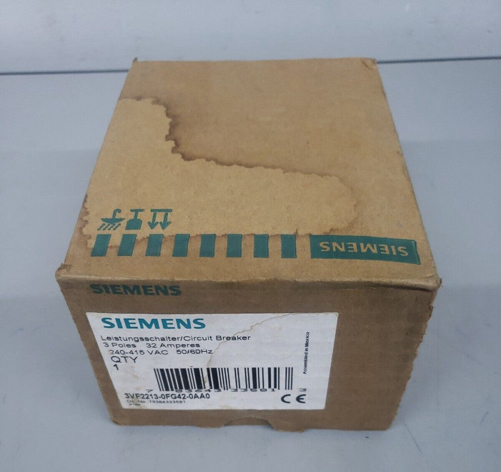 NEW IN BOX ITE SIEMENS 3VF2213-0FG42-0AA0 3 POLE 32 AMP 240/415V CIRCUIT BREAKER