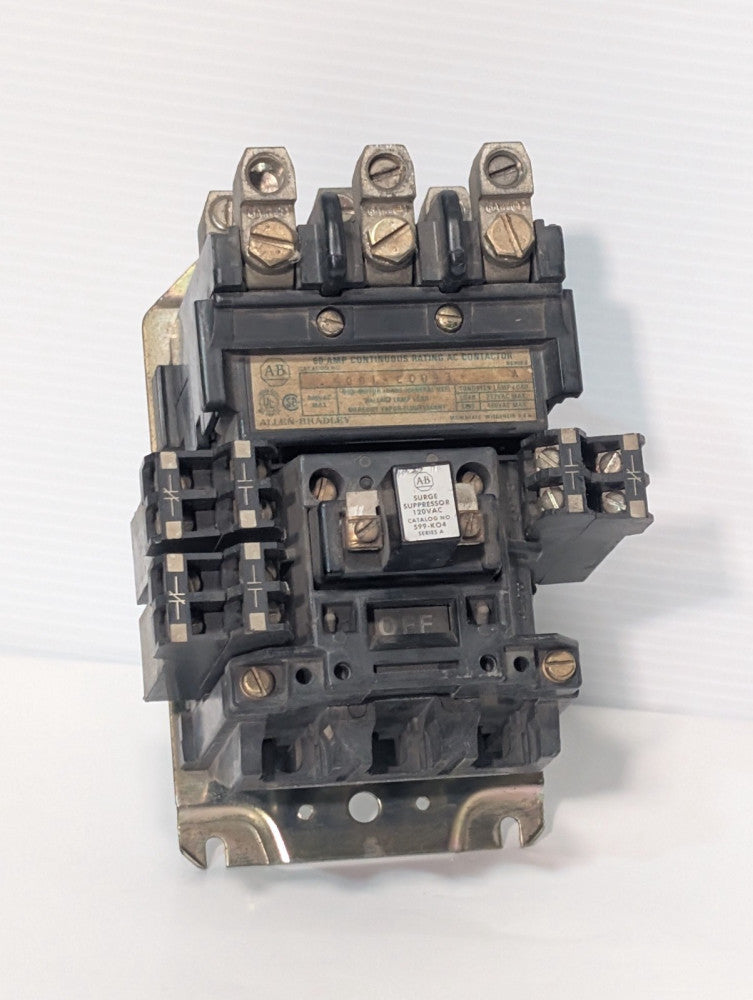Allen Bradley 60 Amp Continuous Rating AC Contactor & AB Surge Supressor 599-K04