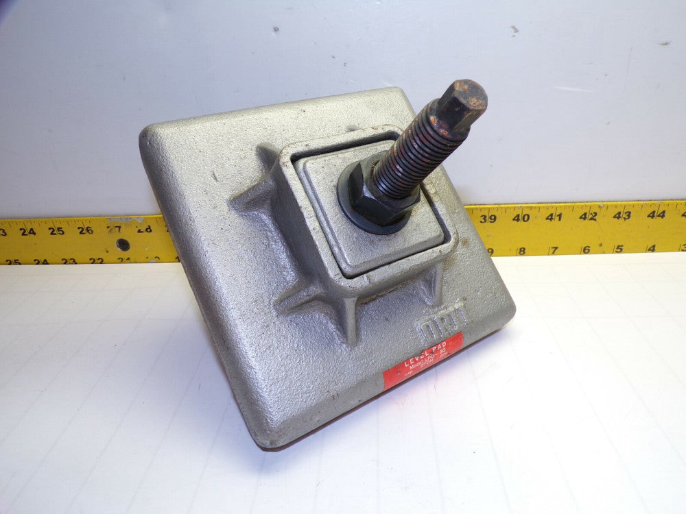 ORII 2 TON LEVEL PAD ANTI-VIBRATION LEVELING FOOT BRACKET 6-7/8" SQUARE LPD-20