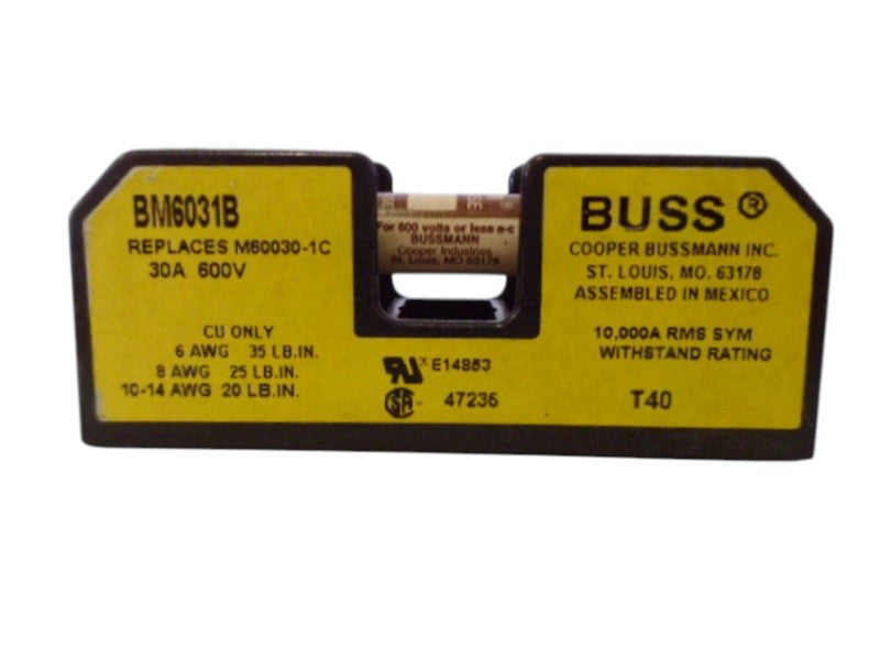 BUSSMAN BM6031B FUSE BLOCK UNMP