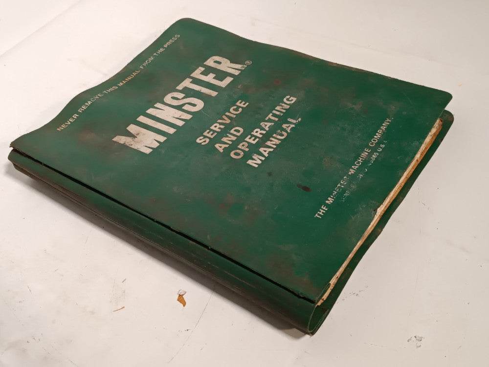 Minster E2-150-48-36 Press Service & Operator Manual, & Hevi-Stamper 1125 Manual