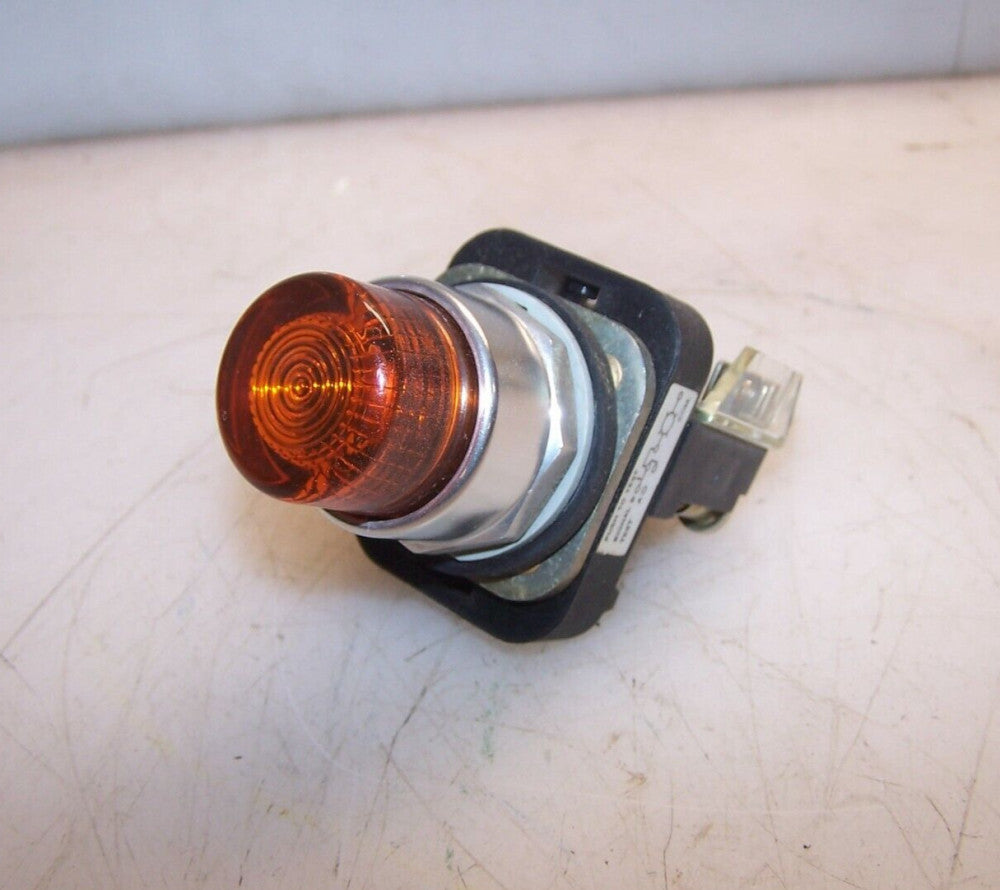 ALLEN BRADLEY AMBER PUSH TO TEST PUSH BUTTON 800T-QT24