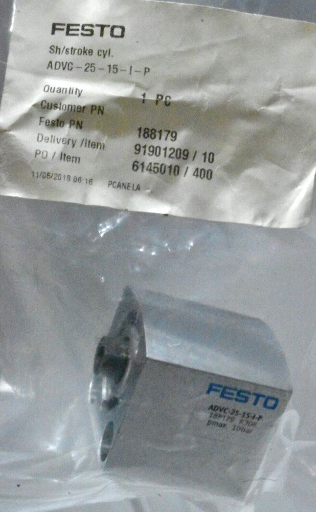 Festo ADVC-25-15-I-P Short-Stroke Cylinder New