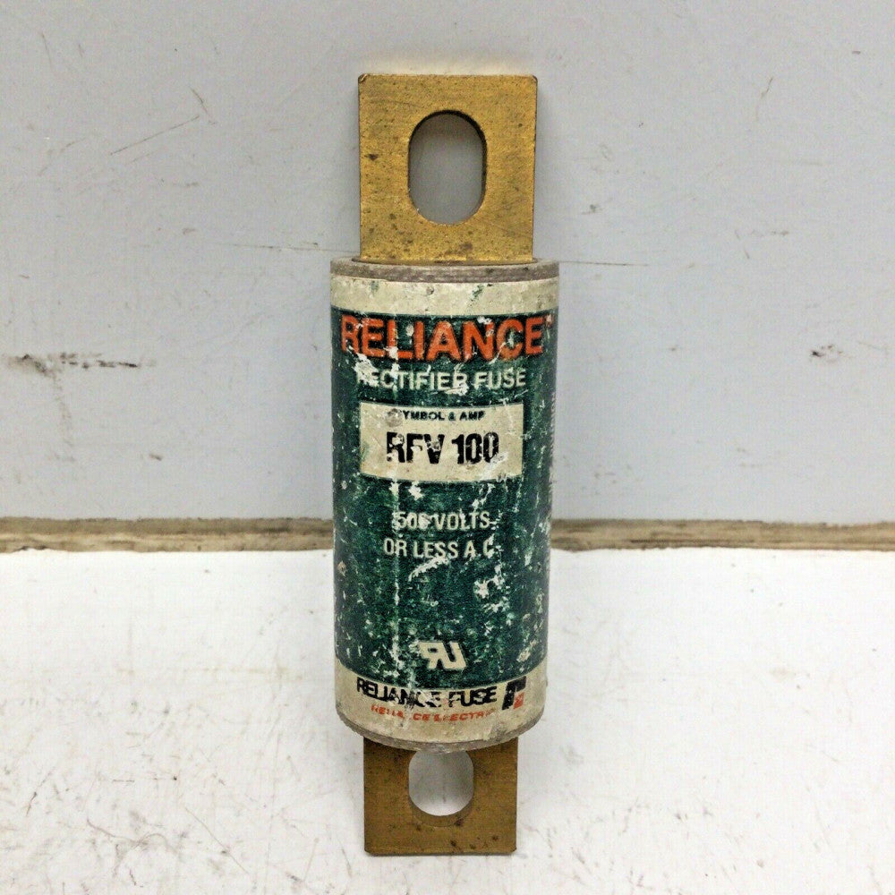 BRUSH RELIANCE FUSE RFV 100 Rectifier Fuse 100 Amp 500VAC RFV100