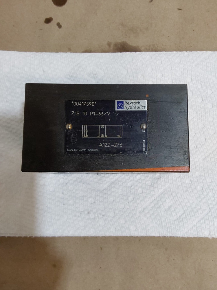 Rexroth Z1S 10 P1-33/V Sandwich Module Check Valve 00417590