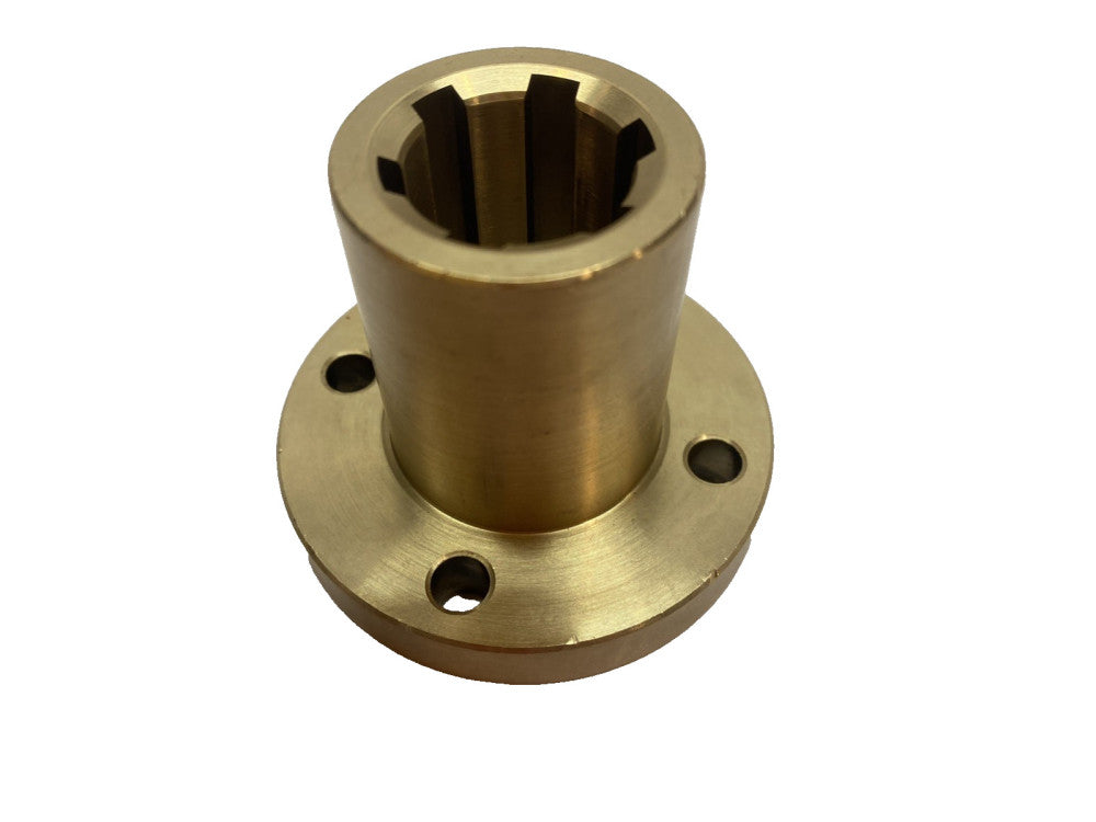 Maedler 64855500 Splined hub with flange, Brass 40mm
