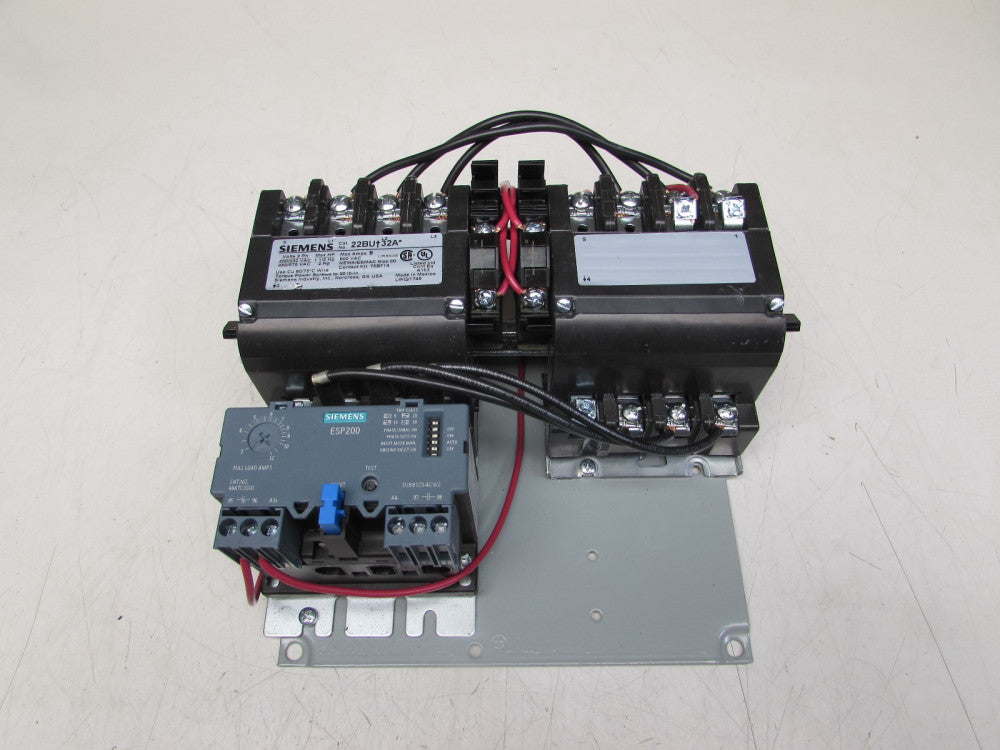 SIEMENS 22BU+32A*, SIZE 00 ,REVERSING STARTER 120-220V COIL MAKE OFFER!