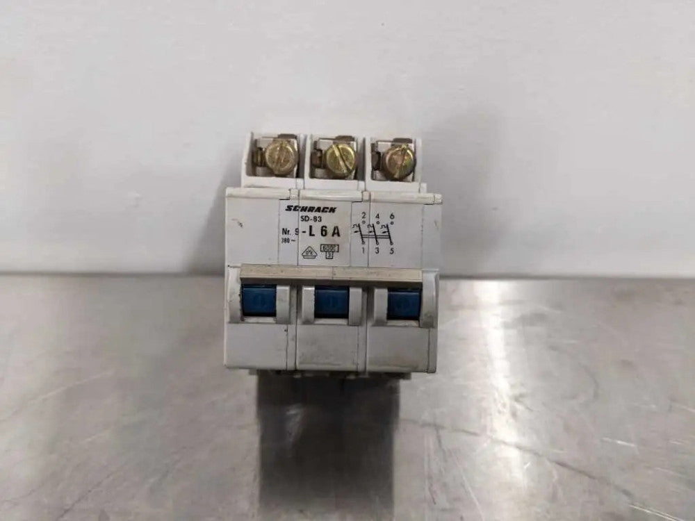 Schrack - TE Connectivity SD-83 L6A Circuit Breaker 3 Pole