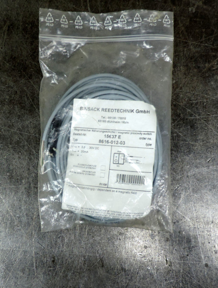 Binsack Reedtechnik 15637E Proximity Sensor Type 8616-012-03