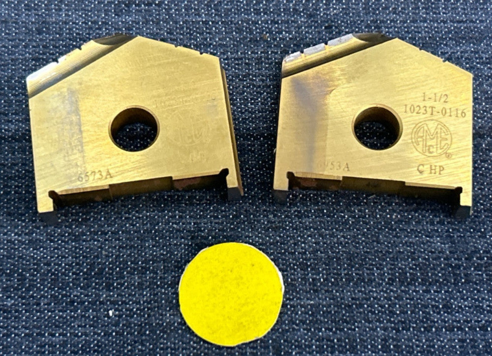 ALLIED MACHINE DRILL INSERT 1023T-0116 DIAMETER 1-1/2" LOT OF 2