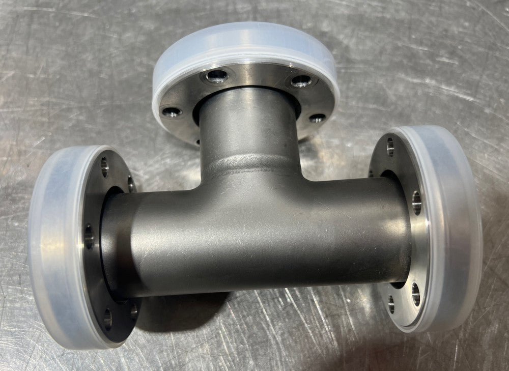 Varian? Vacuum T Fitting. Nos Surplus. See Pictures For Dimensions