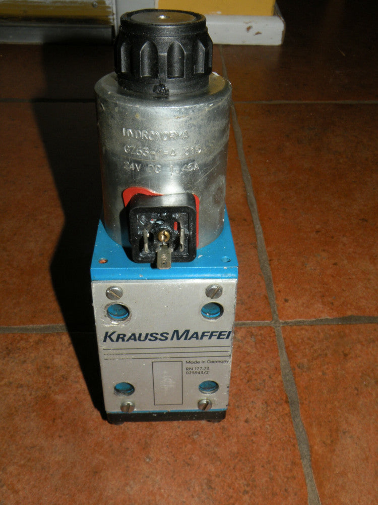 HYDRONORMA GZ63-4-A Actuator w/ Krauss Maffei RN 177.73 Valve