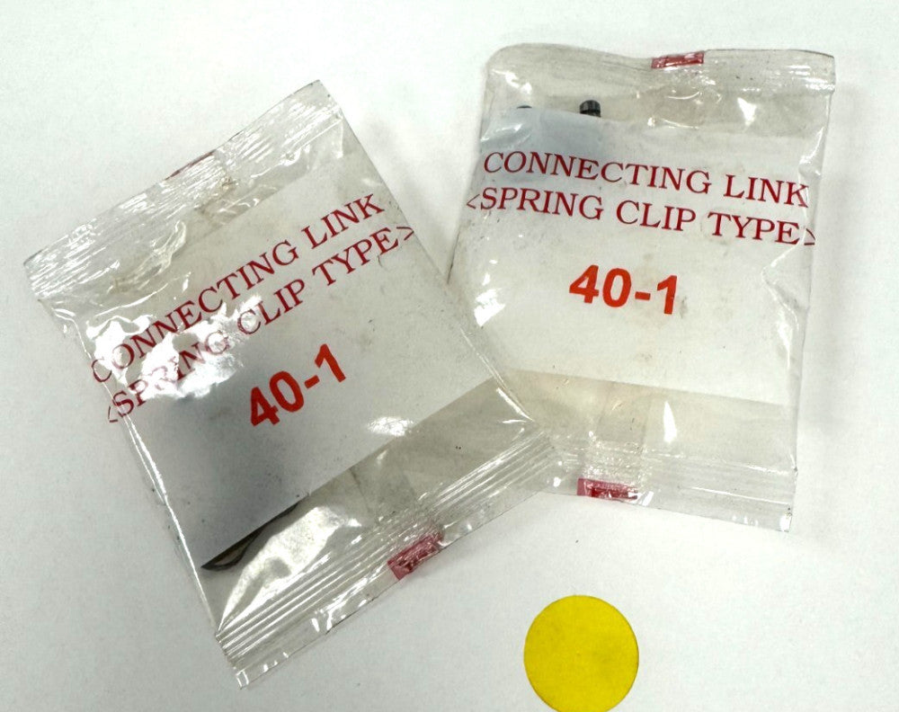 CHAIN CONNECTOR LINK WITH SPRING CLIP 40-1 (LOT OF 2)