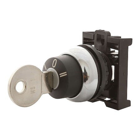 Eaton M22-Ws Keyed Selector Switch,Black,Plastic,5" H