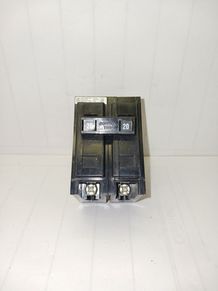 CUTLER HAMMER 20 AMP CIRCUIT BREAKER QUICKLAG 120/240 VAC BA220