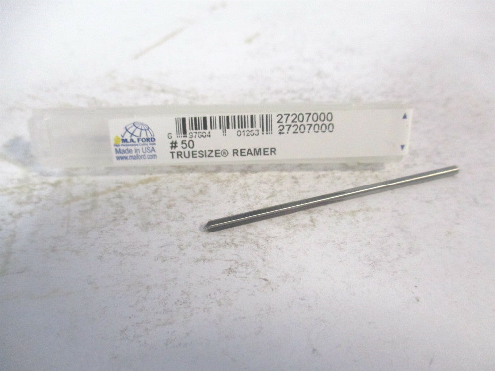 M.A. Ford (2720700) #50 x 1/2" x 1-3/4" OAL Solid Carbide 4Fl Chucking Reamer