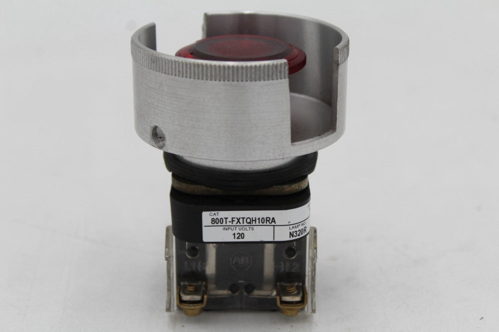 Allen Bradley 800T-FXTQH10RA Red Push Button W/ Protection Bezel