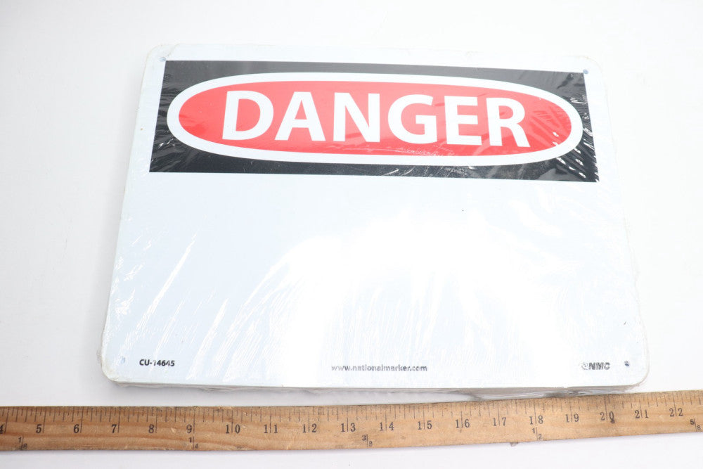 (25-Pk) National Marker Large Format Danger Sign CU-14645