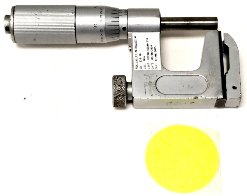 MITUTOYO 117-107 UNI-MIKE INTERCHANGABLE ANVIL MICROMETER 0-1" RANGE