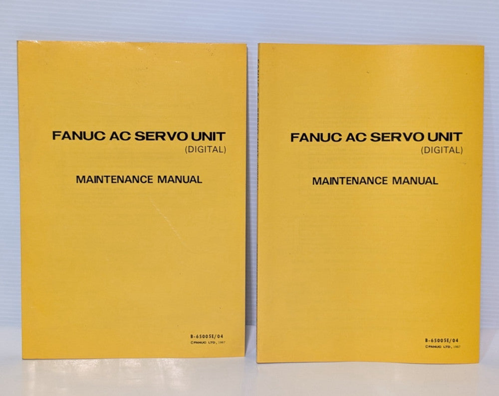 Lot of 2: Fanuc B-65005E/04 Digital AC Servo Unit Maintenance Manuals (1989)