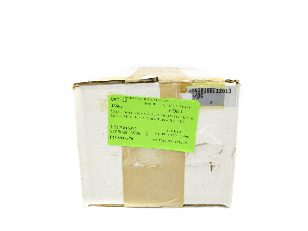 ASCO X2063816RF12013 125VDC NSFS