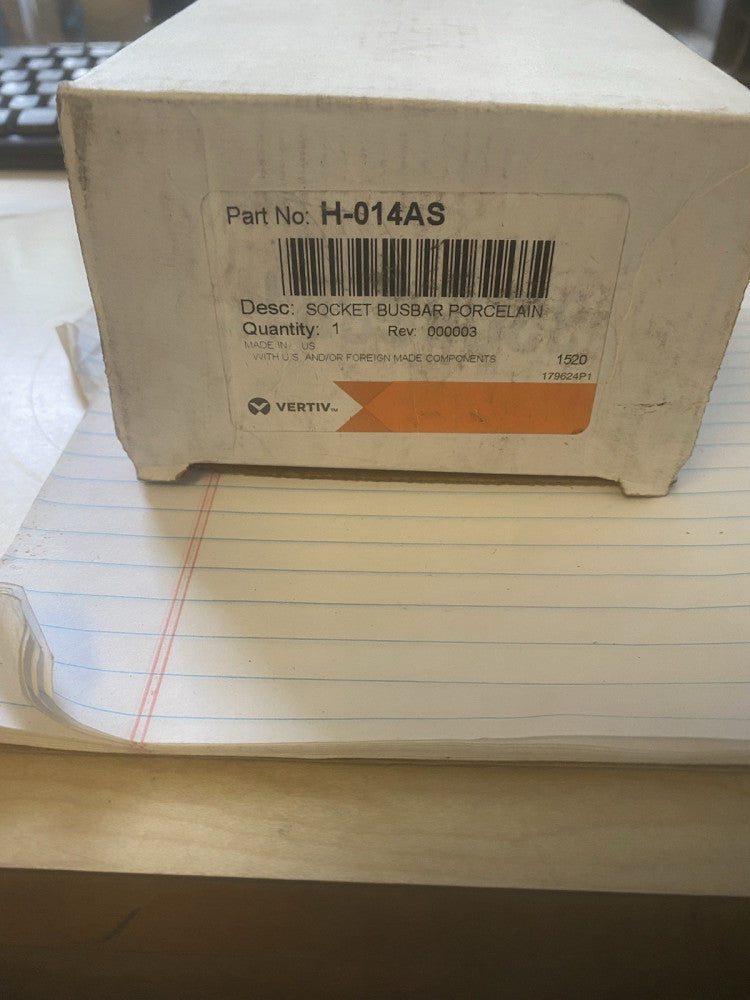 BRAND NEW VERTIV H-014AS Vertiv socket busbar porcelain