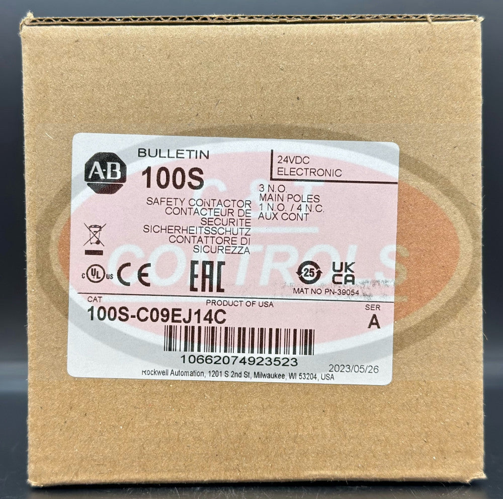Allen Bradley 100S-C09EJ14C 9A 24V DC Safety Contactor New In Box USA Stock
