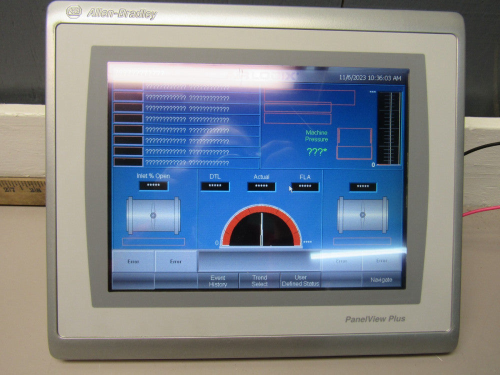ALLEN BRADLEY PANELVIEW PLUS-7 2711P-T10C22D9P SER-A TOUCHSCREEN XLNT USED M/O !