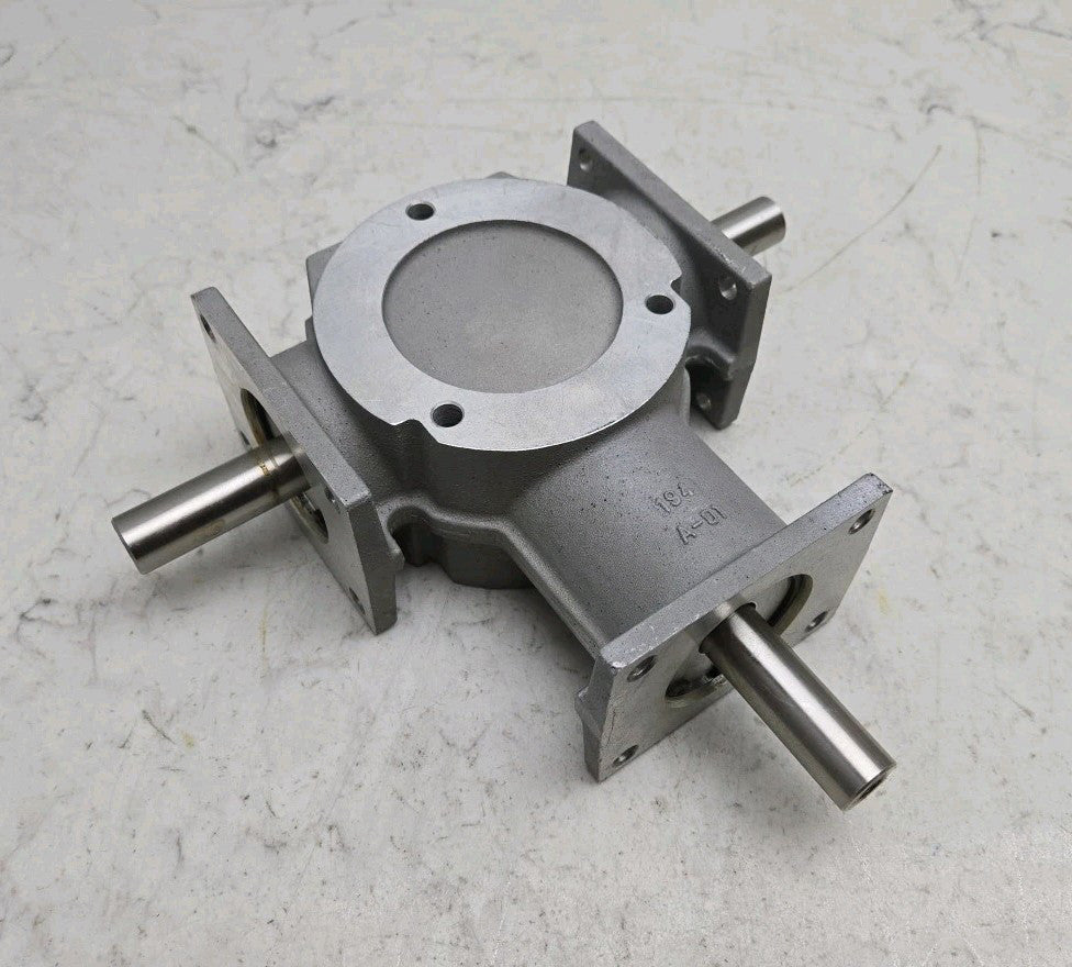 Hub City 0220-00403 Aluminum Spiral Bevel Single Reduction Reducer 1:1 Ratio New