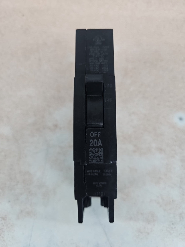 NTO GE TEY120 Bolt On Circuit Breaker, 1 Pole 20 Amps 277VAC, NT QR CODE