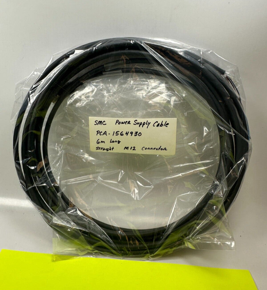 SMC PCA-1564930 Power Supply Cable Straight M12 5pin 6m Long - New Fast Ship