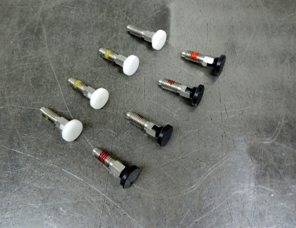 Ball Nose Push Spring Plunger 5/16" Course Lot of Eight (8)