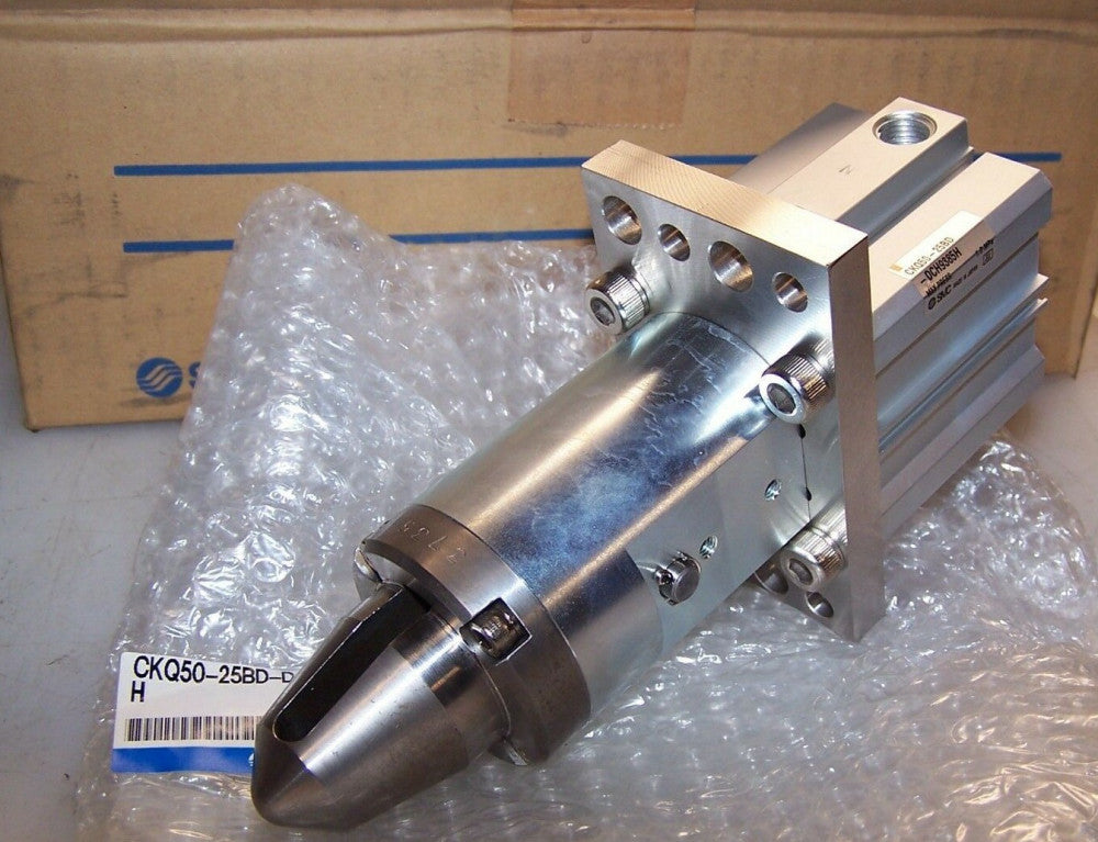 NEW SMC 1/4" PORT PNUEMATIC PIN CLAMP CYLINDER CKQ50-25BD-DCH9385H