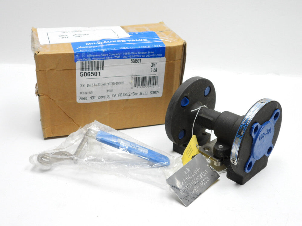 Milwaukee 3/4" Unibody Standard Port Flanged Ball Valve F90CS150RN1-GB-034