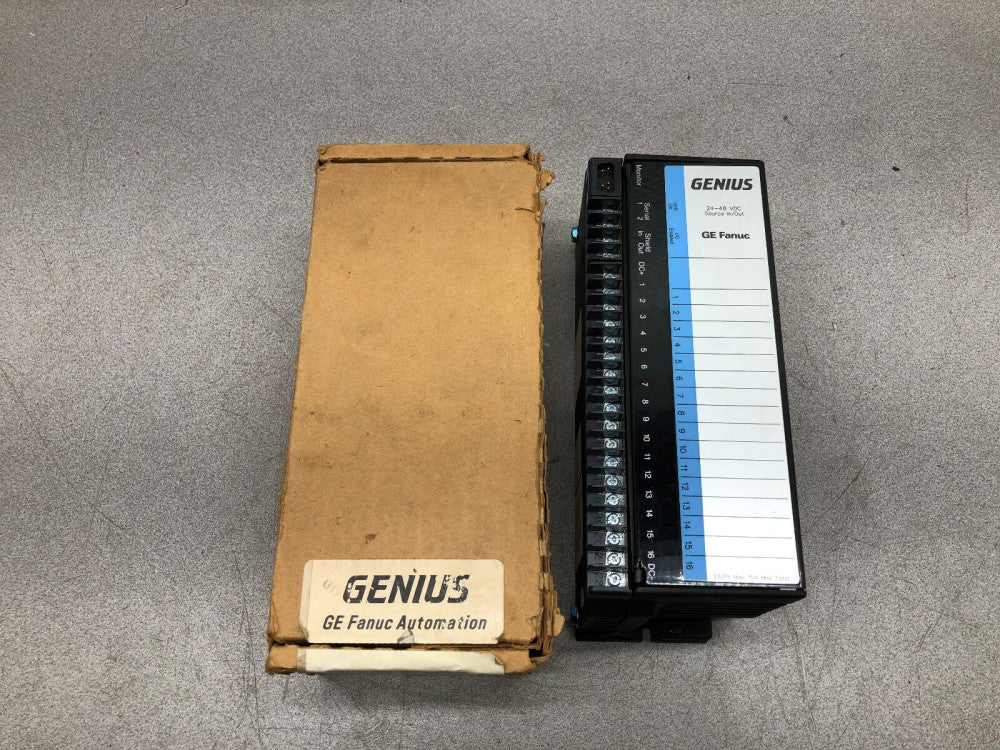 NEW IN BOX GE FANUC GENIUS 24-48 VDC IN/OUT 16 PT SOURCE BLOCK IC660TSD020B