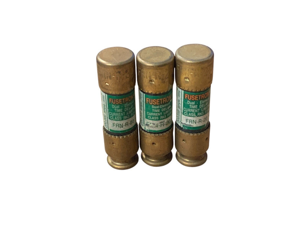 Bussmann FRN-R-20 FRNR-20 20A 250VAC Fuse (Lot of 3)