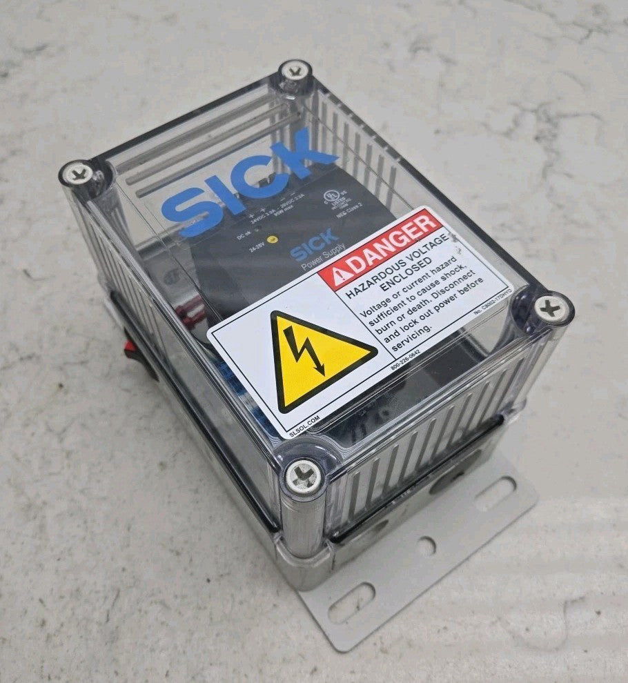 Sick PS95W-24V-ENC-S01 4 Amp Power Supply Enclosure 100-240 Vac 24 Vdc 1047583