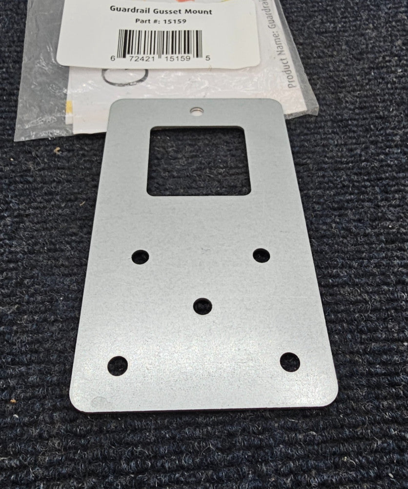 ( QTY 9 ) Guardian 15159: Guardrail Gusset Mount Steel 5.75”