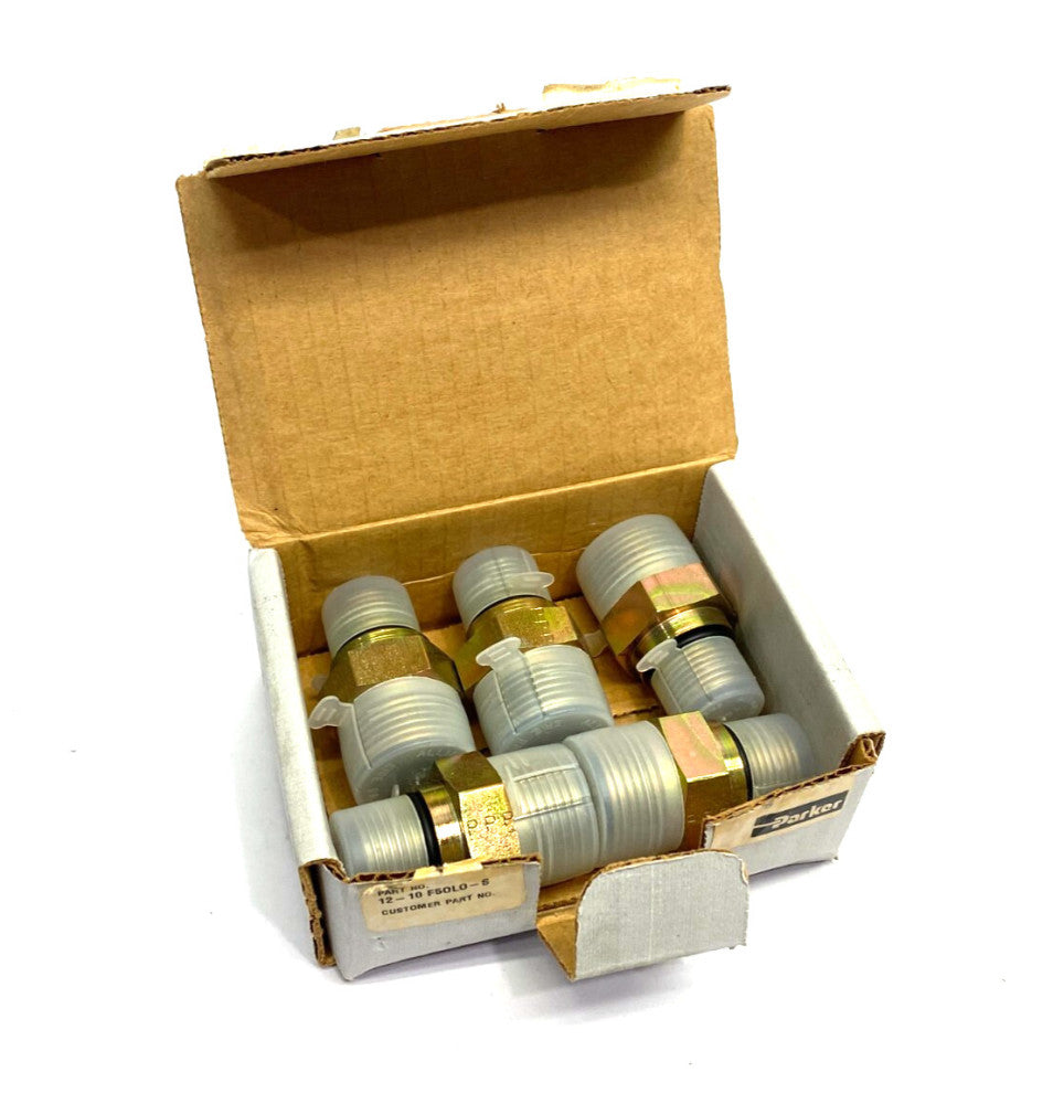 Parker 12-10 F5OLO-S Seal-Lok O-Ring Face Seal Straight Male Connector BOX OF 5
